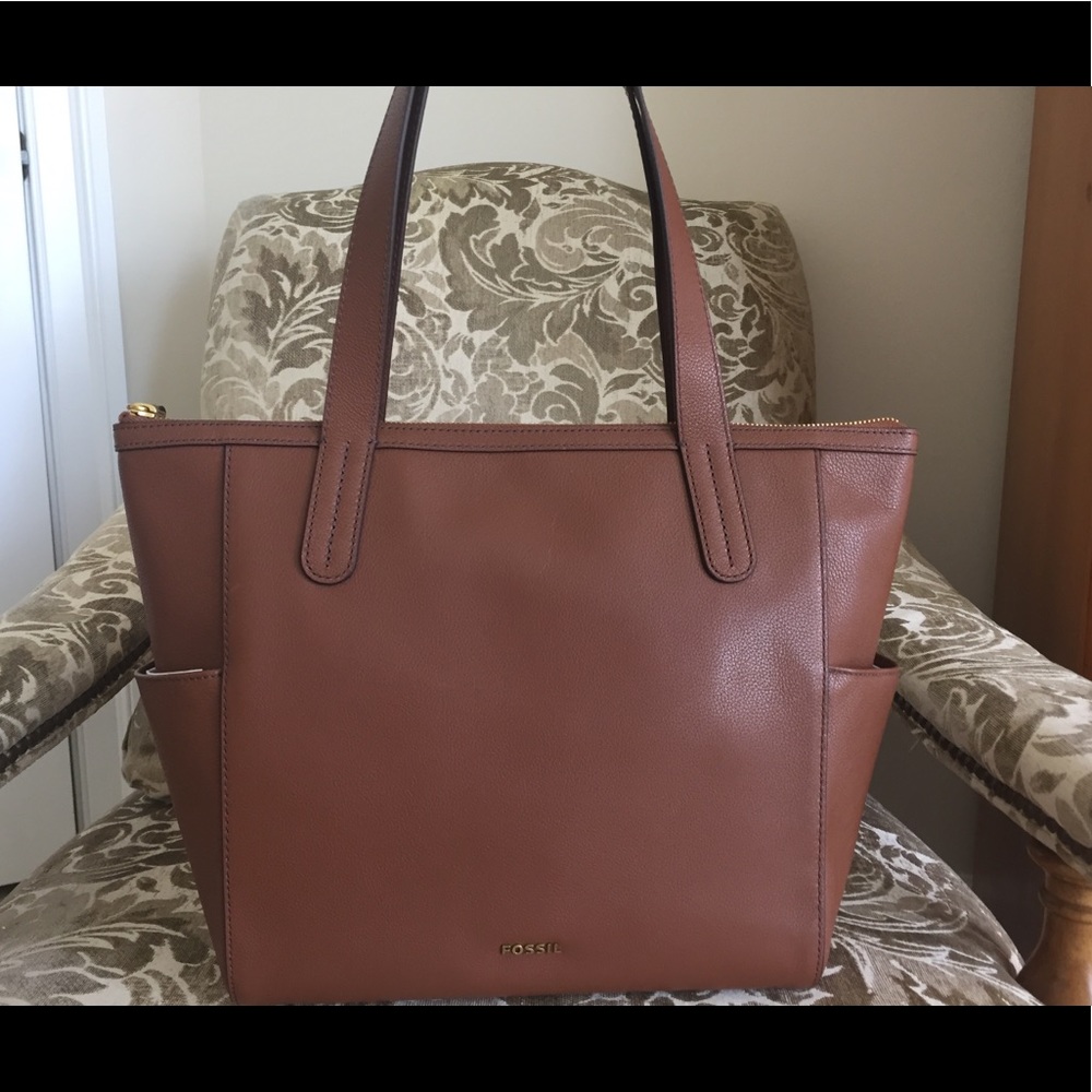 Fossil Medium Brown Mimi Tote